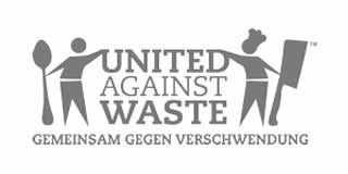 Logo United Against Waste Graustufen